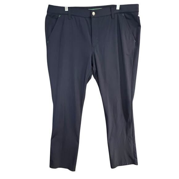 Alberto Pro Golf Pants Mens US 40 Navy 3XDRY Cooler Modern Fit Stretch OEKO-TEX - Picture 1 of 13